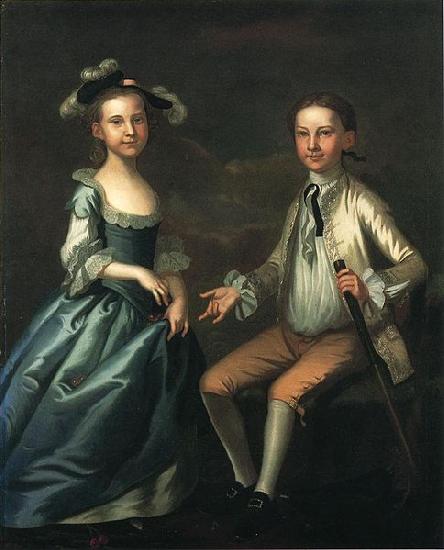 John Wollaston Warner Lewis II and Rebecca Lewis oil painting image